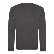 Just Hoods Uniszex hagyományos szabású kereknyakú pulóver AWJH030, Charcoal-L