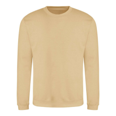 Just Hoods Uniszex hagyományos szabású kereknyakú pulóver AWJH030, Desert Sand-S