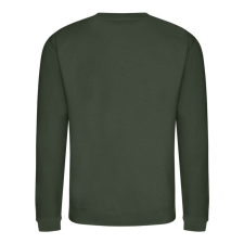 Just Hoods Uniszex hagyományos szabású kereknyakú pulóver AWJH030, Forest Green-L férfi pulóver, kardigán