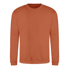 Just Hoods Uniszex hagyományos szabású kereknyakú pulóver AWJH030, Ginger Biscuit-XL