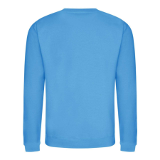 Just Hoods Uniszex hagyományos szabású kereknyakú pulóver AWJH030, Hawaiian Blue-M férfi pulóver, kardigán