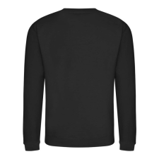 Just Hoods Uniszex hagyományos szabású kereknyakú pulóver AWJH030, Jet Black-S férfi pulóver, kardigán
