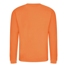 Just Hoods Uniszex hagyományos szabású kereknyakú pulóver AWJH030, Orange Crush-M férfi pulóver, kardigán