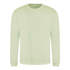 Just Hoods Uniszex hagyományos szabású kereknyakú pulóver AWJH030, Pistachio Green-XS férfi pulóver, kardigán