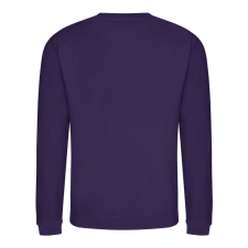 Just Hoods Uniszex hagyományos szabású kereknyakú pulóver AWJH030, Purple-2XL férfi pulóver, kardigán