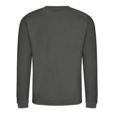 Just Hoods Uniszex hagyományos szabású kereknyakú pulóver AWJH030, Steel Grey-2XL férfi pulóver, kardigán
