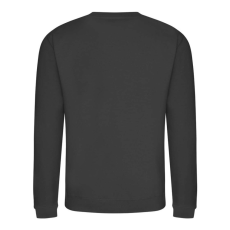 Just Hoods Uniszex hagyományos szabású kereknyakú pulóver AWJH030, Storm Grey-XS