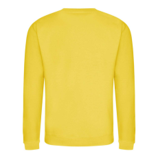 Just Hoods Uniszex hagyományos szabású kereknyakú pulóver AWJH030, Sun Yellow-2XL