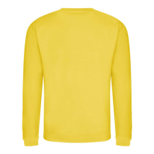 Just Hoods Uniszex hagyományos szabású kereknyakú pulóver AWJH030, Sun Yellow-M férfi pulóver, kardigán