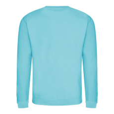 Just Hoods Uniszex hagyományos szabású kereknyakú pulóver AWJH030, Turquoise Surf-XL