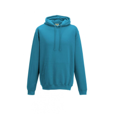 Just Hoods Uniszex kapucnis pulóver Just Hoods AWJH001 College Hoodie -L, Turquoise Surf