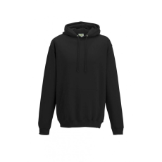 Just Hoods Uniszex kapucnis pulóver Just Hoods AWJH001 College Hoodie -S, Black Smoke
