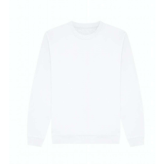 Just Hoods Uniszex kereknyakú organikus pulóver AWJH230, Arctic White-XL