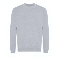 Just Hoods Uniszex kereknyakú organikus pulóver AWJH230, Heather Grey-L