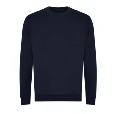 Just Hoods Uniszex kereknyakú organikus pulóver AWJH230, New French Navy-2XL férfi pulóver, kardigán