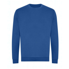 Just Hoods Uniszex kereknyakú organikus pulóver AWJH230, Royal Blue-S férfi pulóver, kardigán