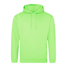 Just Hoods Uniszex laza szabású kapucnis pulóver AWJH001, Apple Green-XL férfi pulóver, kardigán