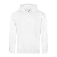 Just Hoods Uniszex laza szabású kapucnis pulóver AWJH001, Arctic White-5XL férfi pulóver, kardigán