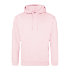 Just Hoods Uniszex laza szabású kapucnis pulóver AWJH001, Baby Pink-XS