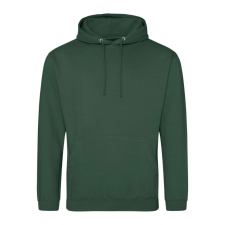 Just Hoods Uniszex laza szabású kapucnis pulóver AWJH001, Bottle Green-2XL férfi pulóver, kardigán