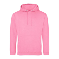 Just Hoods Uniszex laza szabású kapucnis pulóver AWJH001, Candyfloss Pink-XL férfi pulóver, kardigán