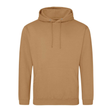 Just Hoods Uniszex laza szabású kapucnis pulóver AWJH001, Caramel Latte-L férfi pulóver, kardigán
