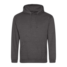 Just Hoods Uniszex laza szabású kapucnis pulóver AWJH001, Charcoal-L