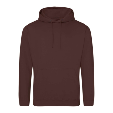 Just Hoods Uniszex laza szabású kapucnis pulóver AWJH001, Chocolate Fudge Brownie-S