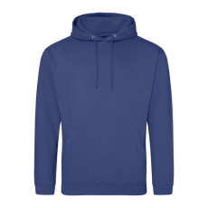 Just Hoods Uniszex laza szabású kapucnis pulóver AWJH001, Denim Blue-3XL