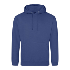 Just Hoods Uniszex laza szabású kapucnis pulóver AWJH001, Denim Blue-XL férfi pulóver, kardigán