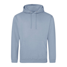 Just Hoods Uniszex laza szabású kapucnis pulóver AWJH001, Dusty Blue-2XL