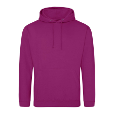 Just Hoods Uniszex laza szabású kapucnis pulóver AWJH001, Festival Fuchsia-2XL férfi pulóver, kardigán