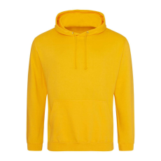 Just Hoods Uniszex laza szabású kapucnis pulóver AWJH001, Gold-2XL