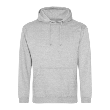 Just Hoods Uniszex laza szabású kapucnis pulóver AWJH001, Heather Grey-XS férfi pulóver, kardigán