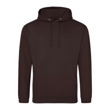 Just Hoods Uniszex laza szabású kapucnis pulóver AWJH001, Hot Chocolate-L férfi pulóver, kardigán