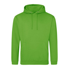 Just Hoods Uniszex laza szabású kapucnis pulóver AWJH001, Lime Green-3XL férfi pulóver, kardigán