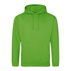 Just Hoods Uniszex laza szabású kapucnis pulóver AWJH001, Lime Green-XS
