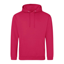 Just Hoods Uniszex laza szabású kapucnis pulóver AWJH001, Lipstick Pink-XS férfi pulóver, kardigán