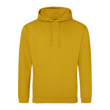 Just Hoods Uniszex laza szabású kapucnis pulóver AWJH001, Mustard-XL férfi pulóver, kardigán