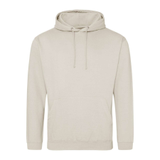 Just Hoods Uniszex laza szabású kapucnis pulóver AWJH001, Natural Stone-L férfi pulóver, kardigán