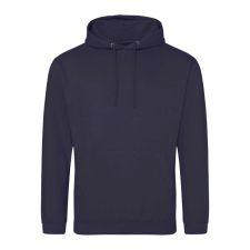 Just Hoods Uniszex laza szabású kapucnis pulóver AWJH001, Navy Smoke-3XL férfi pulóver, kardigán