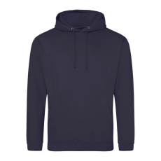 Just Hoods Uniszex laza szabású kapucnis pulóver AWJH001, Navy Smoke-XL