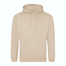 Just Hoods Uniszex laza szabású kapucnis pulóver AWJH001, Nude-L férfi pulóver, kardigán