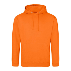 Just Hoods Uniszex laza szabású kapucnis pulóver AWJH001, Orange Crush-3XL