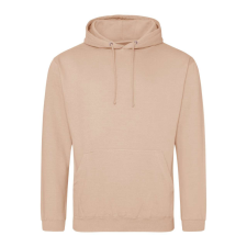 Just Hoods Uniszex laza szabású kapucnis pulóver AWJH001, Peach Perfect-S férfi pulóver, kardigán