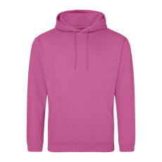 Just Hoods Uniszex laza szabású kapucnis pulóver AWJH001, Pinky Purple-L