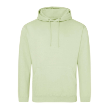 Just Hoods Uniszex laza szabású kapucnis pulóver AWJH001, Pistachio Green-L férfi pulóver, kardigán