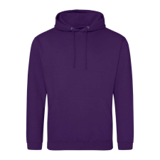 Just Hoods Uniszex laza szabású kapucnis pulóver AWJH001, Purple-4XL férfi pulóver, kardigán
