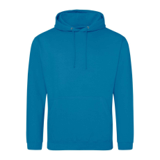 Just Hoods Uniszex laza szabású kapucnis pulóver AWJH001, Sapphire Blue-4XL