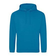 Just Hoods Uniszex laza szabású kapucnis pulóver AWJH001, Sapphire Blue-XS férfi pulóver, kardigán